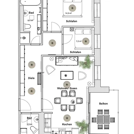 Pineapple - Zwinger Ix - 80qm - 1x Free Parking