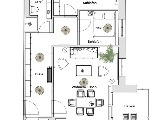 Pineapple - Zwinger Ix - 80qm - 1x Free Parking